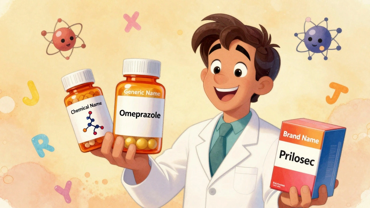 Drug Nomenclature: Chemical, Generic, and Brand Names Explained